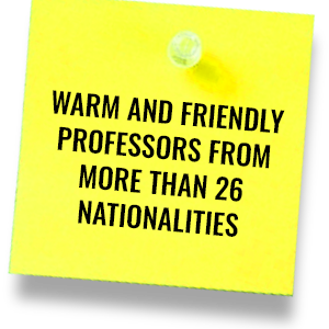 Warm And Friendly Professors From More Than 26 Nationalities