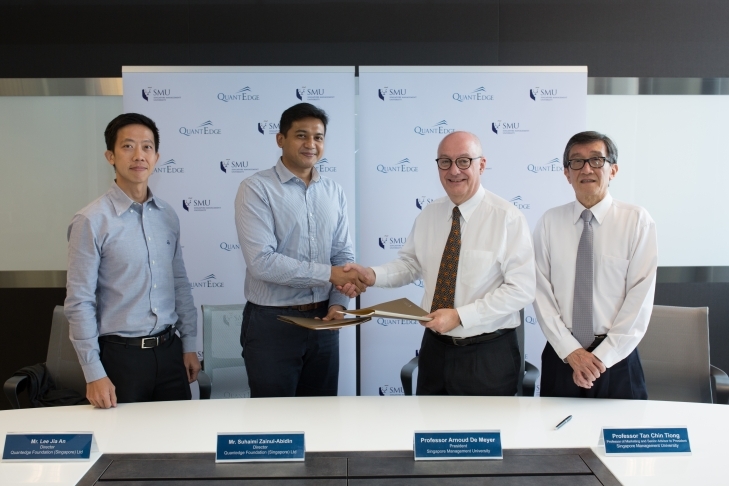 SMU ACCESS: QUANTEDGE FOUNDATION GIFTS $8 MILLION TO SEED-FUND SMU’S NEW INITIATIVE THAT GUARANTEES FULL FUNDING OF TUITION FEES FOR ALL ELIGIBLE INCOMING SINGAPOREAN STUDENTS