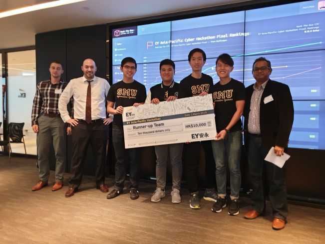 SMU TEAM CLINCHED SECOND SPOT AT CYBERSECURITY COMPETITION IN HONG KONG