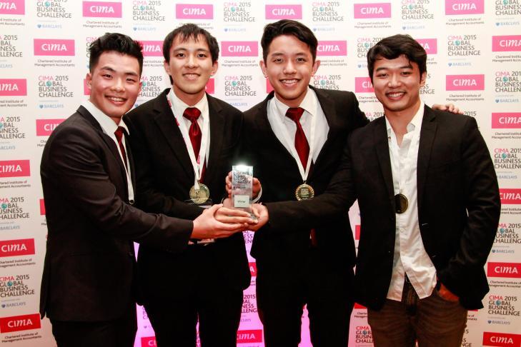 SINGAPORE STUDENTS ARE WORLD CHAMPIONS IN THE CIMA GLOBAL BUSINESS CHALLENGE 2015