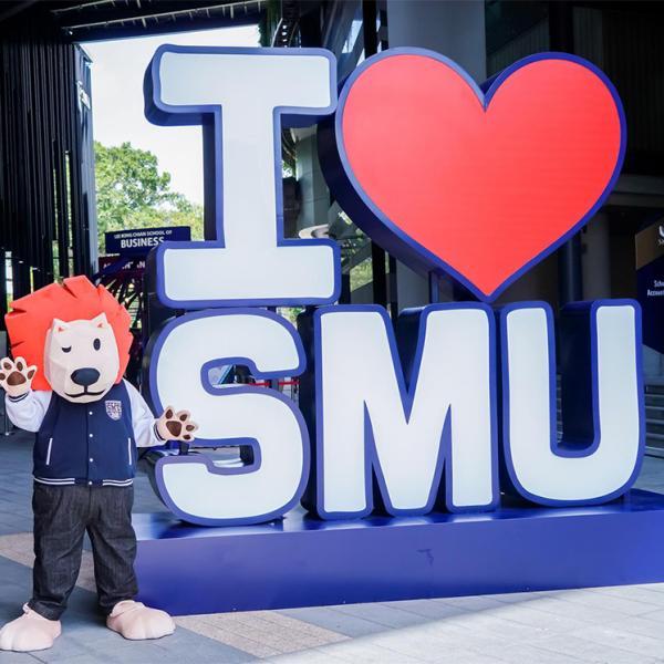 Scream "I Love SMU" at the SMU Global Roar Challenge